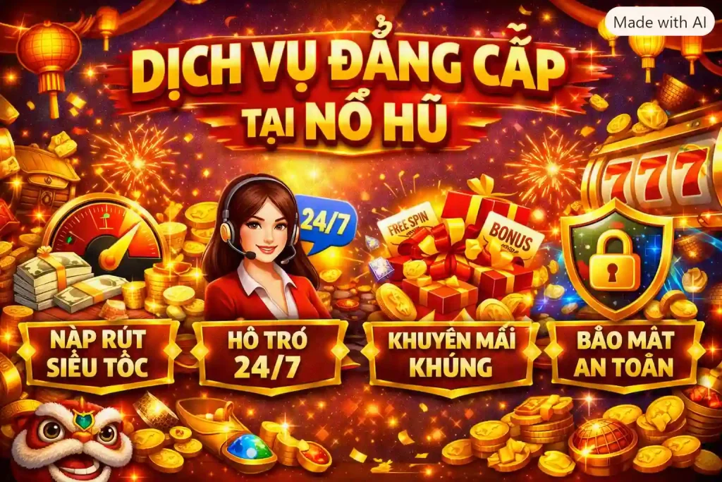 Dịch vụ nổi bật mà Nổ hũ cung cấp cho người chơi